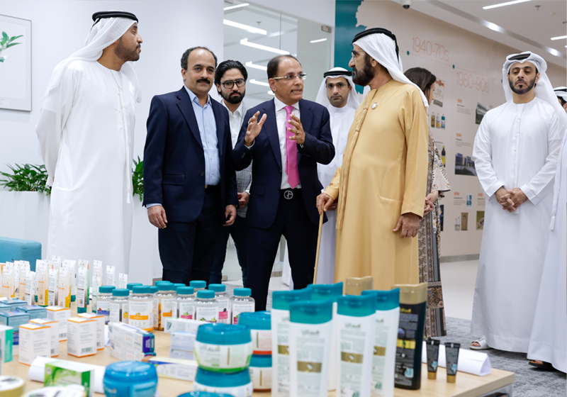 His Highness Mohammed bin Rashid visits global research centre of Himalaya Wellness